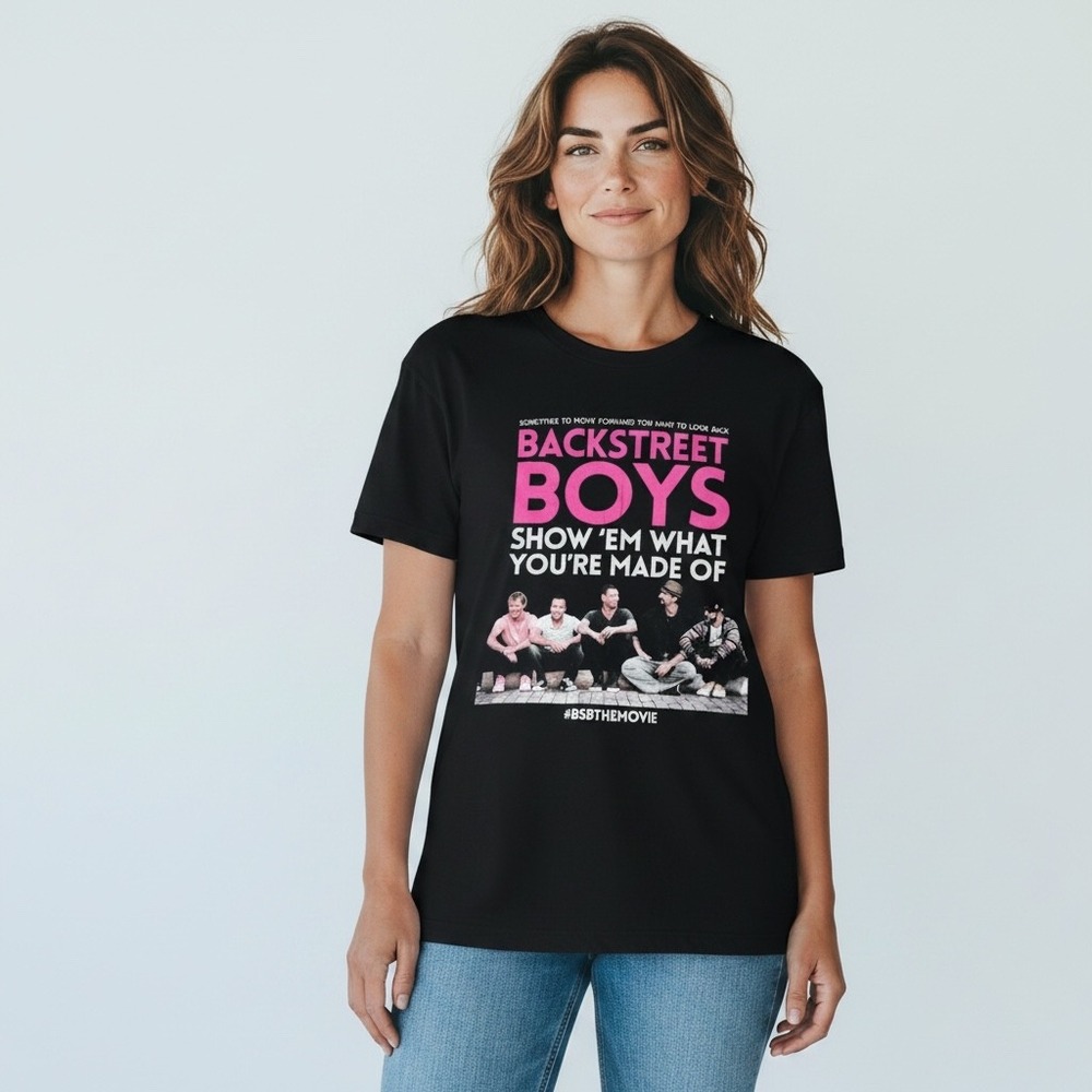 Backstreet Boys Show Em What You're Made Of Graphic Tee Large Black